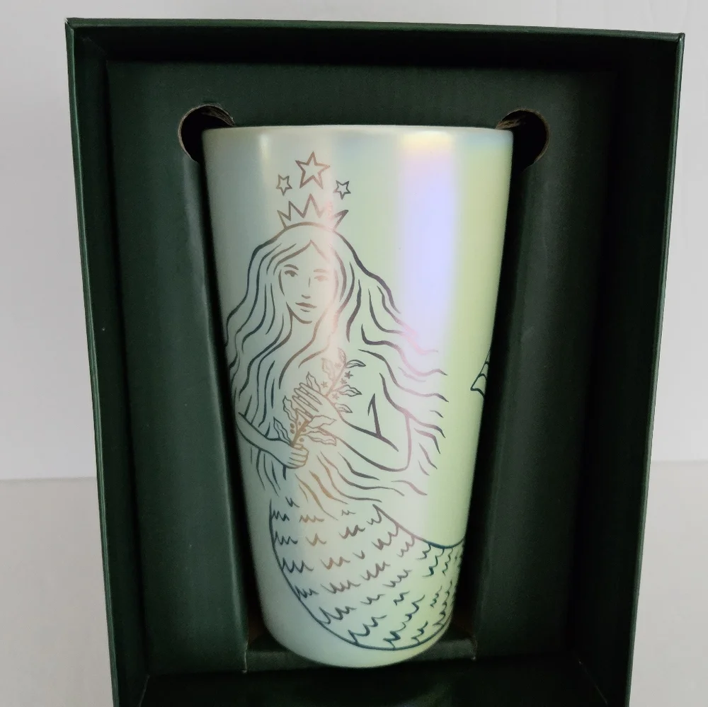New Starbucks Tumbler‎ Ceramic 50 Years Limited Edition Mermaid Siren